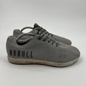 NOBULL SuperFabric Trainer Low Mens 11 Sneakers Shoes Gray Gym Lifting Training